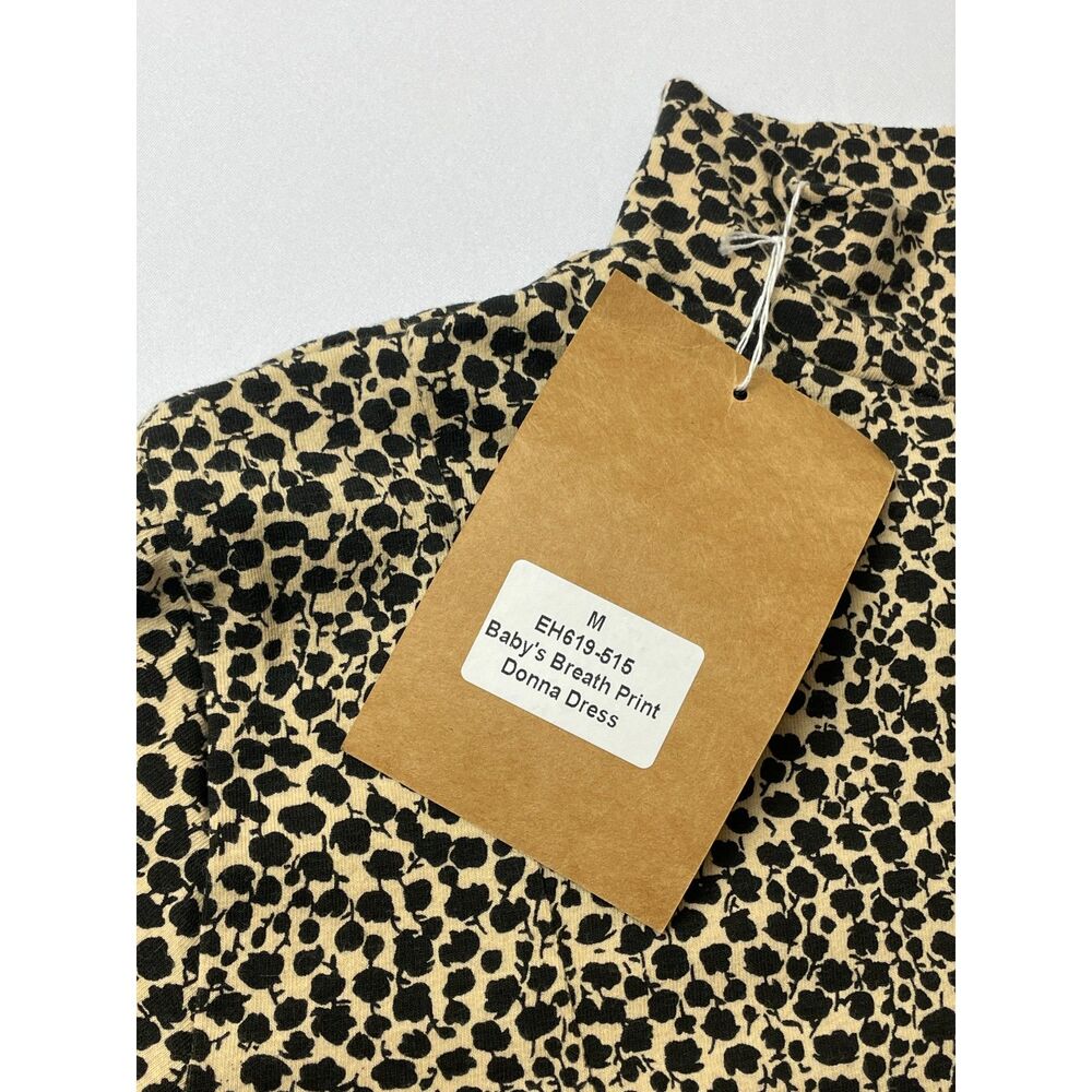 ~ NEW ModCloth M Dress Effie's Heart Cotton Spandex Pockets Long Sleeves Floral - Picture 5 of 15